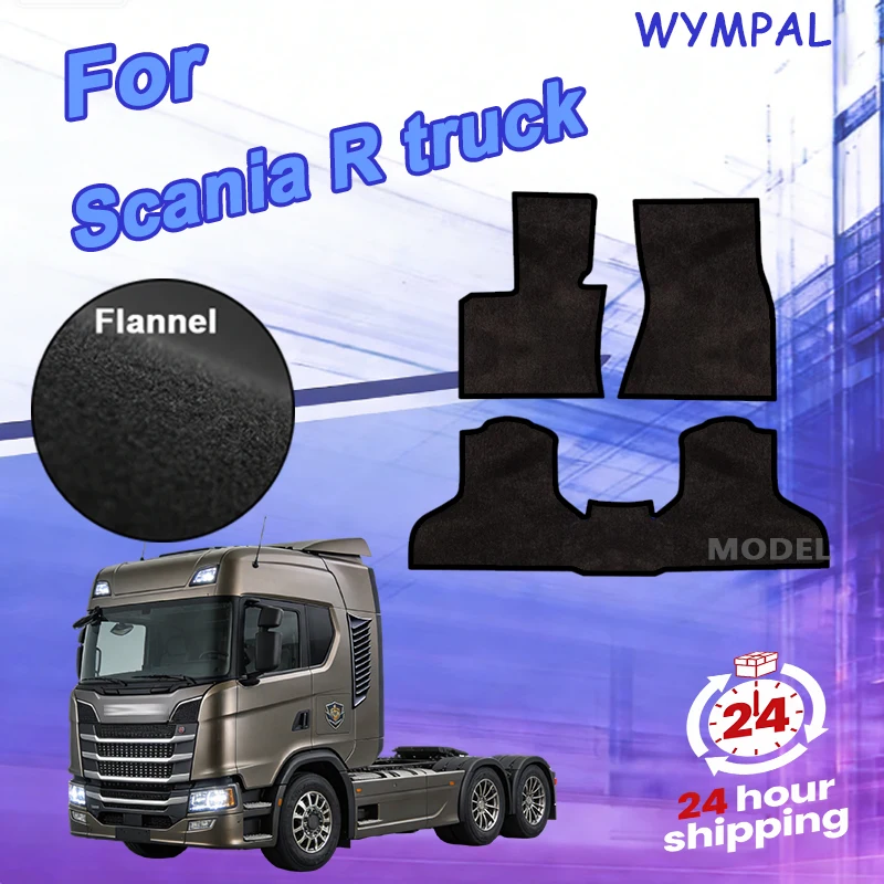 

Nylon Velour mats front for Scania R truck (2018-) -Black