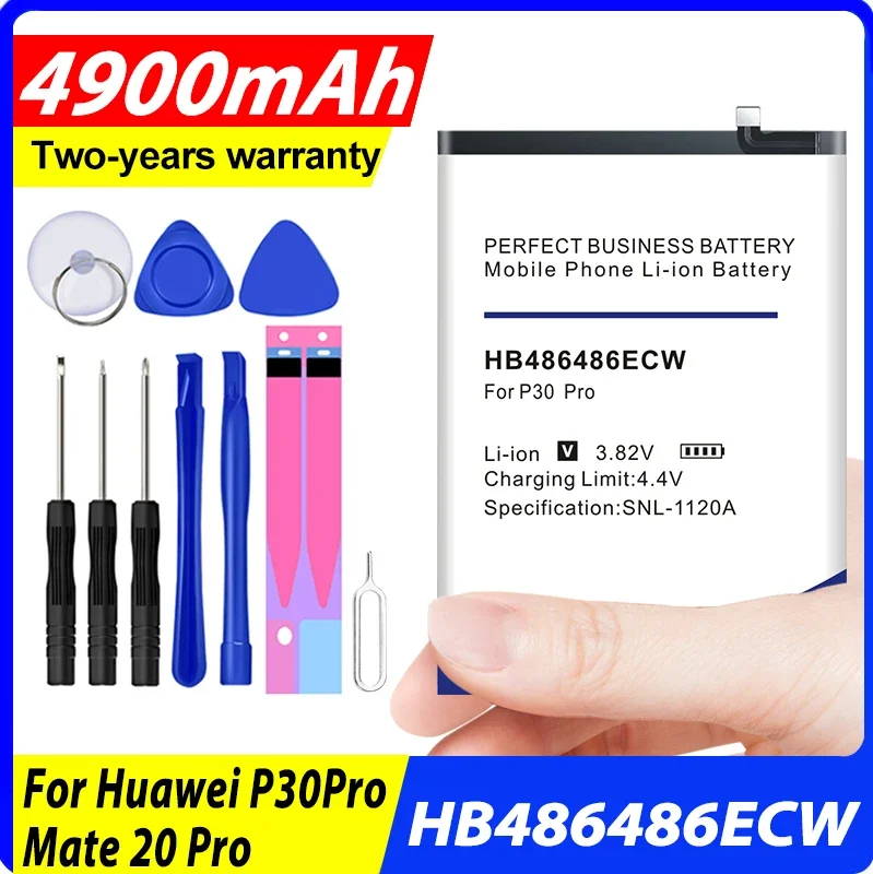 

Brand New 4900mAh HB486486ECW Replace Mobile Phone Battery For Huawei Mate 20 P30 Pro High Quality In Stock With Free Tools