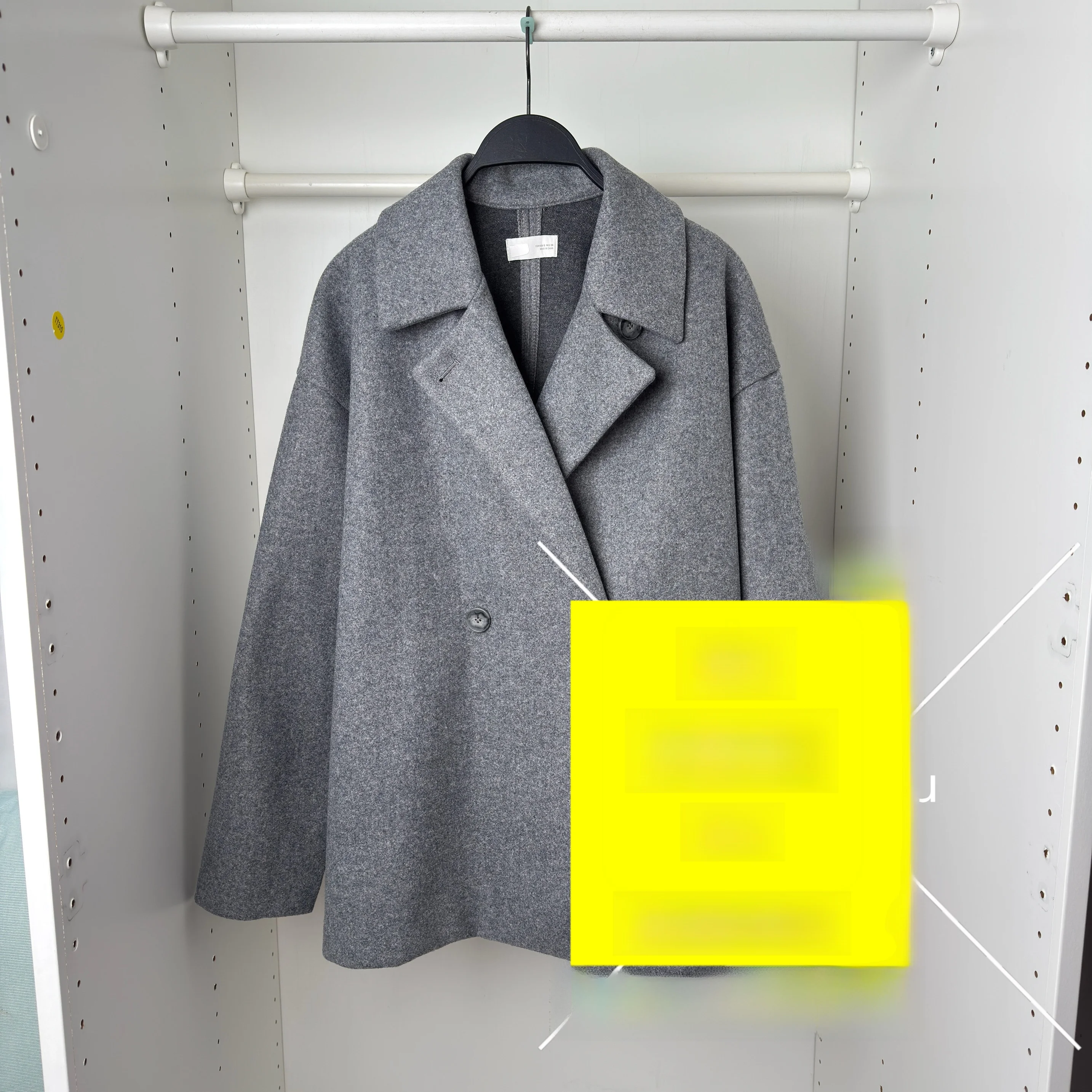 

Новое поступление: Мягкое двубортное пальто прямого кроя из полиэфирного волокна, средней длины, для женщин, осень 2025