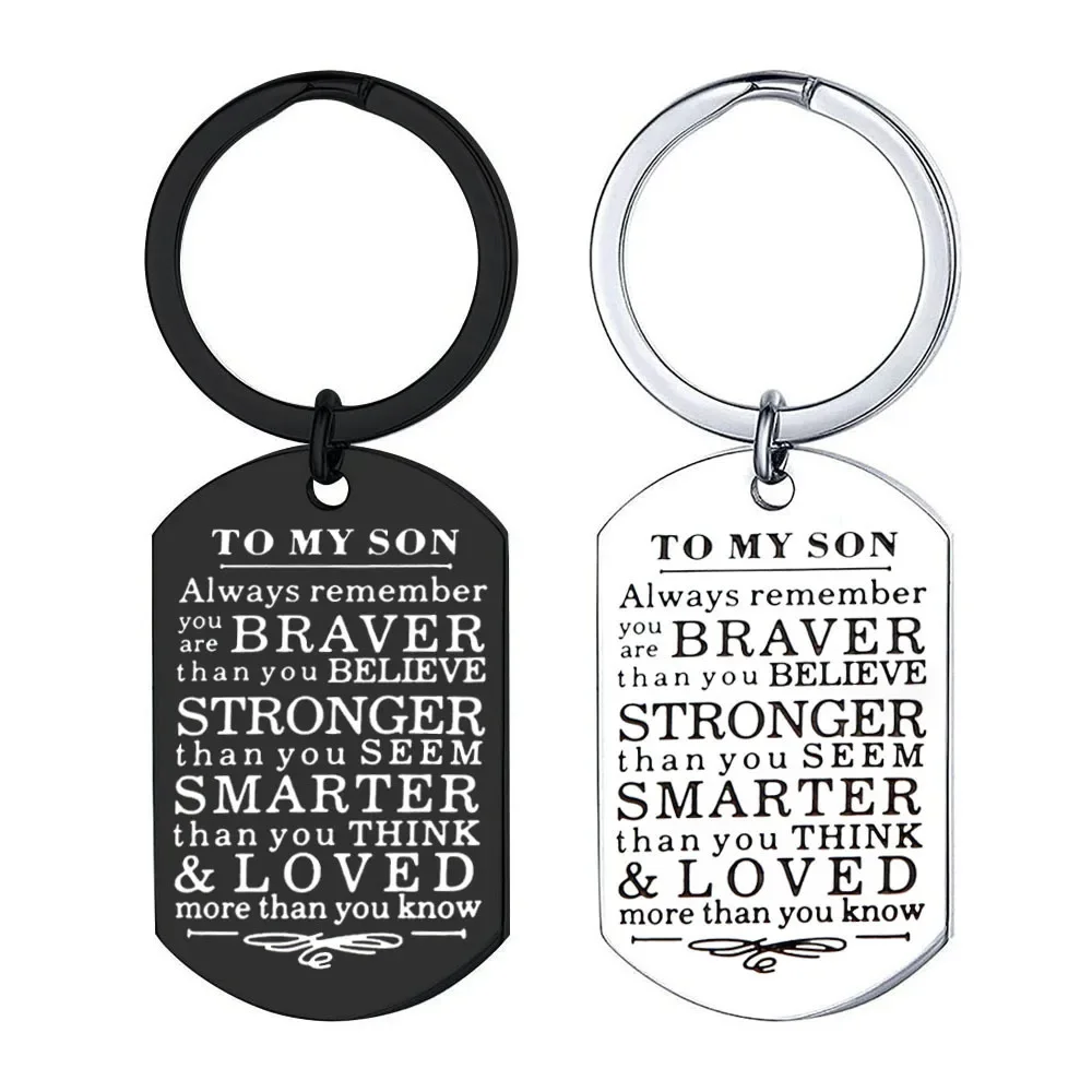 Hot Graduation Gifts Keychain Pendant  Memorial Inspirational Key Chain Keyring Always Remember You Are Braver Than You Believe