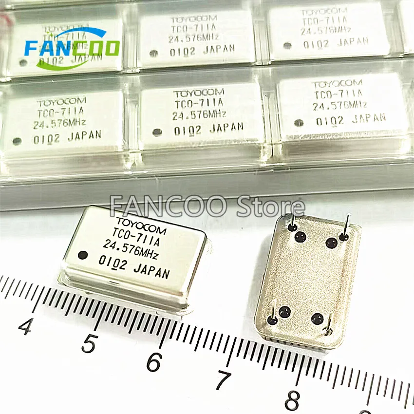 5pcs 24.576M 24.576MHZ 24.576 Crystal Oscillator Active OSC DIP-4 Rectangle Full Size 3.3V 5V