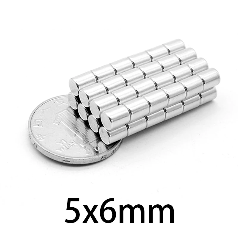 5x6mm Small Round Magnet 5x6mm Powerful Magnets Disc 5*6mm For Home Refrigerators, Offices DIY