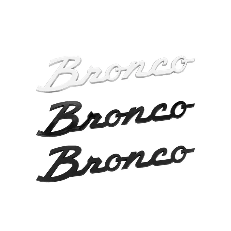 Car Decor 3D ABS Sticker Letter Emblem Rear Trunk Badge Car Styling For Ford Bronco Logo Sprot 2021 2022 2023 Auto Accessories