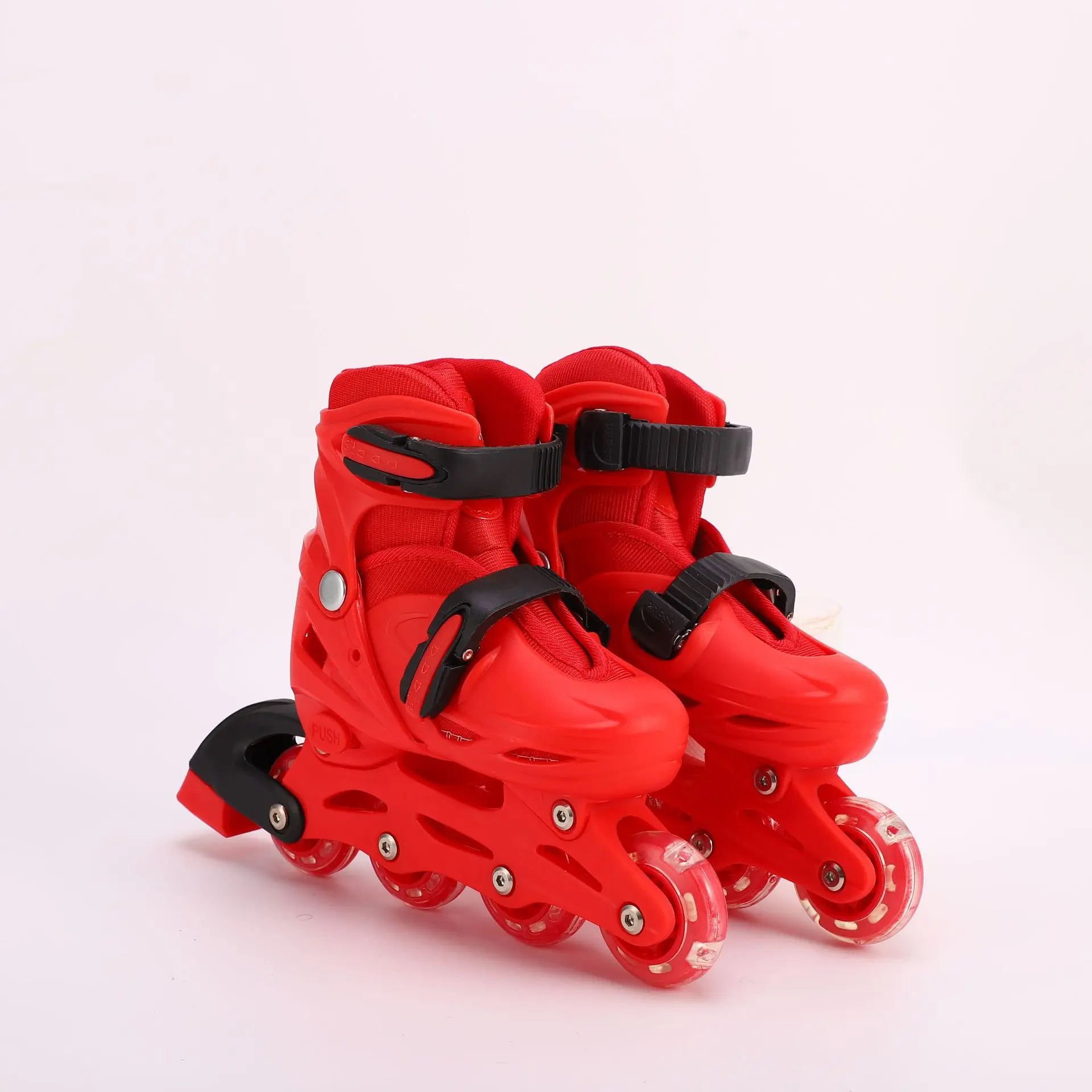 New Four Wheels Children Roller Skates Girls And Boys Red Shoes Fashion Casual Sports Kids Sneakers Size S-M-L