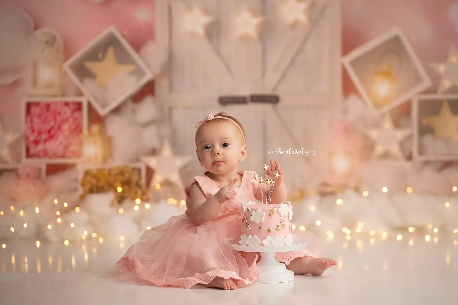 Stern Traum Holztür Fotografie Requisiten Kind Erwachsenen Fototermin Dekore Geburtstags torte Smash Hintergründe