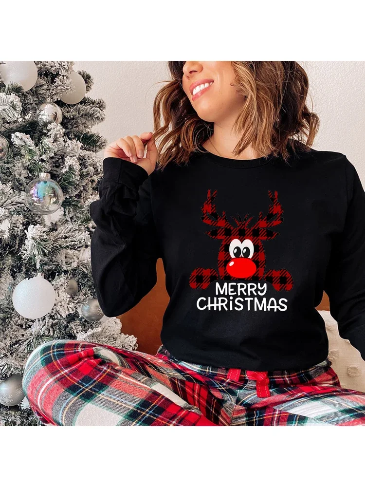 It's The Most Wonderful Time of The Year Shirts Hoodie Womens Christmas Sweatshirt Merry Christmas Buffalo Plaid Trees Pullover