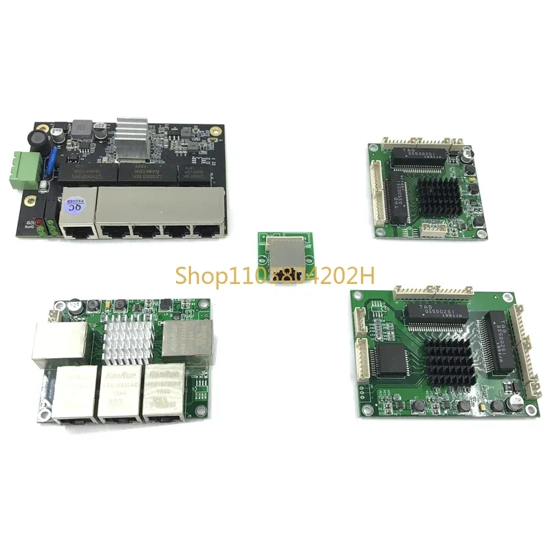 Industrial Ethernet Switch Module 5 Ports Unmanaged10/100/1000mbps  PCBA board OEM Auto-sensing Motherboard Ports PCBA board OEM