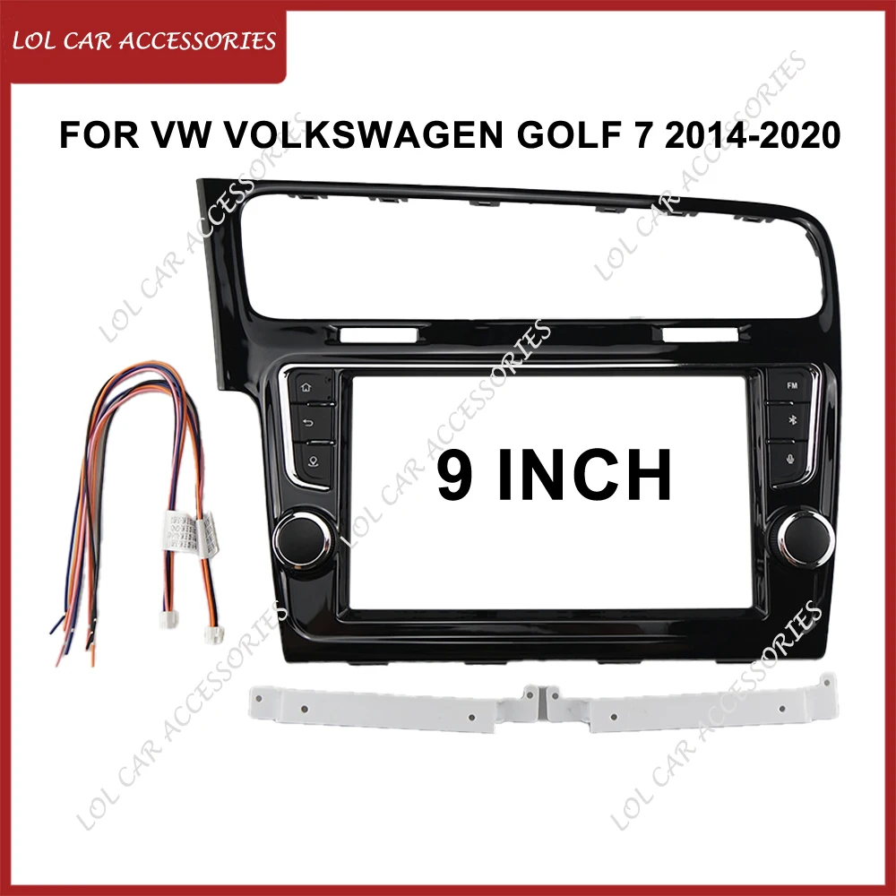 9 Inch For VW Volkswagen Golf 7 2014-2020 Car Radio Stereo Android GPS MP5 Player 2 Din Head Unit Fascia Dash Frame Cover