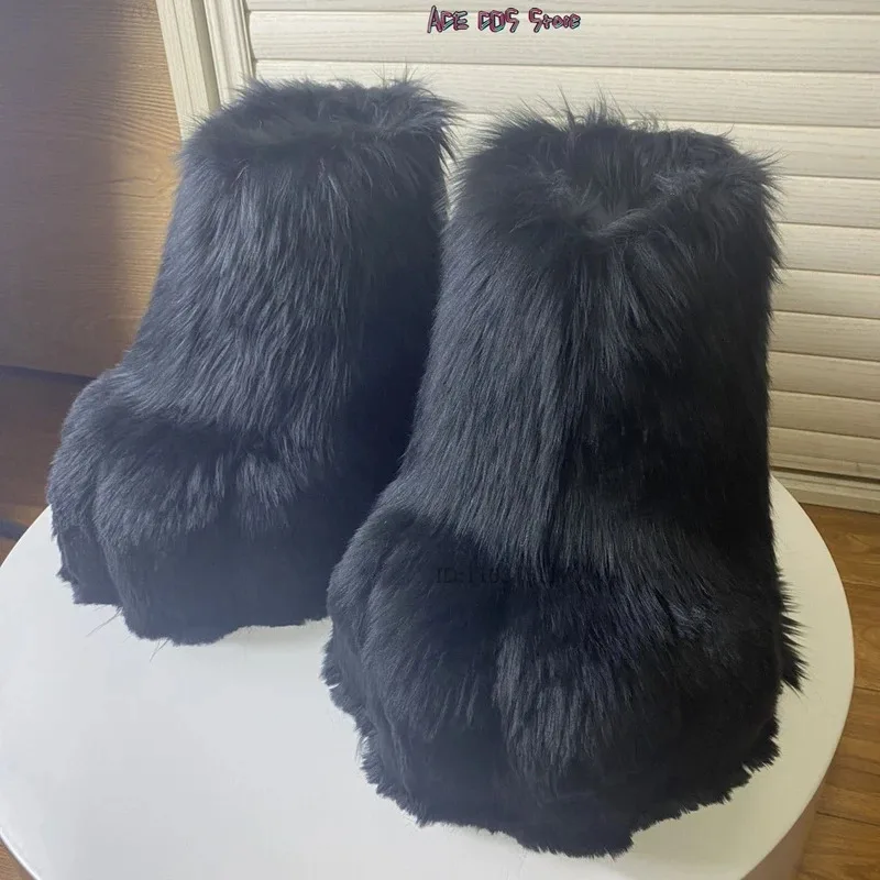 

25COSFursuit, ботинки с лапами, носимая обувь для косплея, пушистая обувь для косплея, аксессуары для щенков и кошек, животные, косплей, пушистая обувь для хобби, вечеринка C An