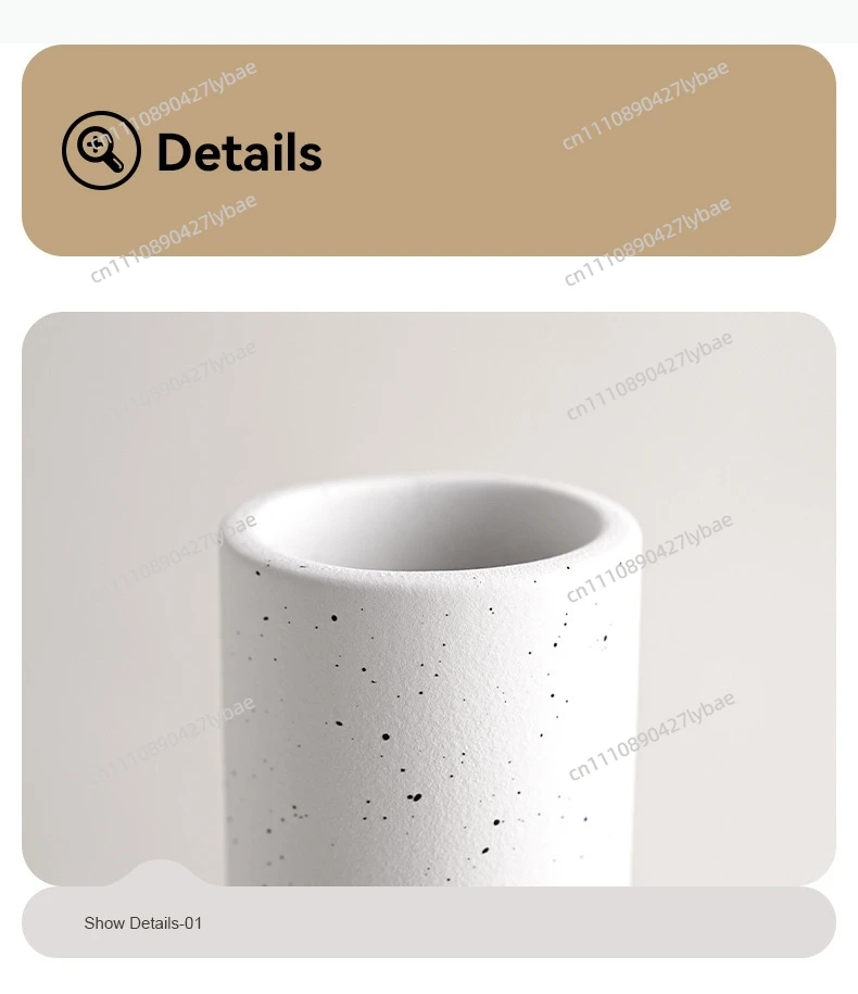 U-shaped Ceramic Vase Flower Pots Desk Decoration Flowers Arrangement Porcelain Floral Vases Room Aesthetic Decor view 5