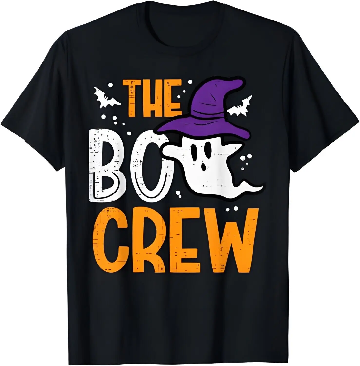 Halloween Ghost The Boo Crew Costume Matching Women Kids Men T-Shirt