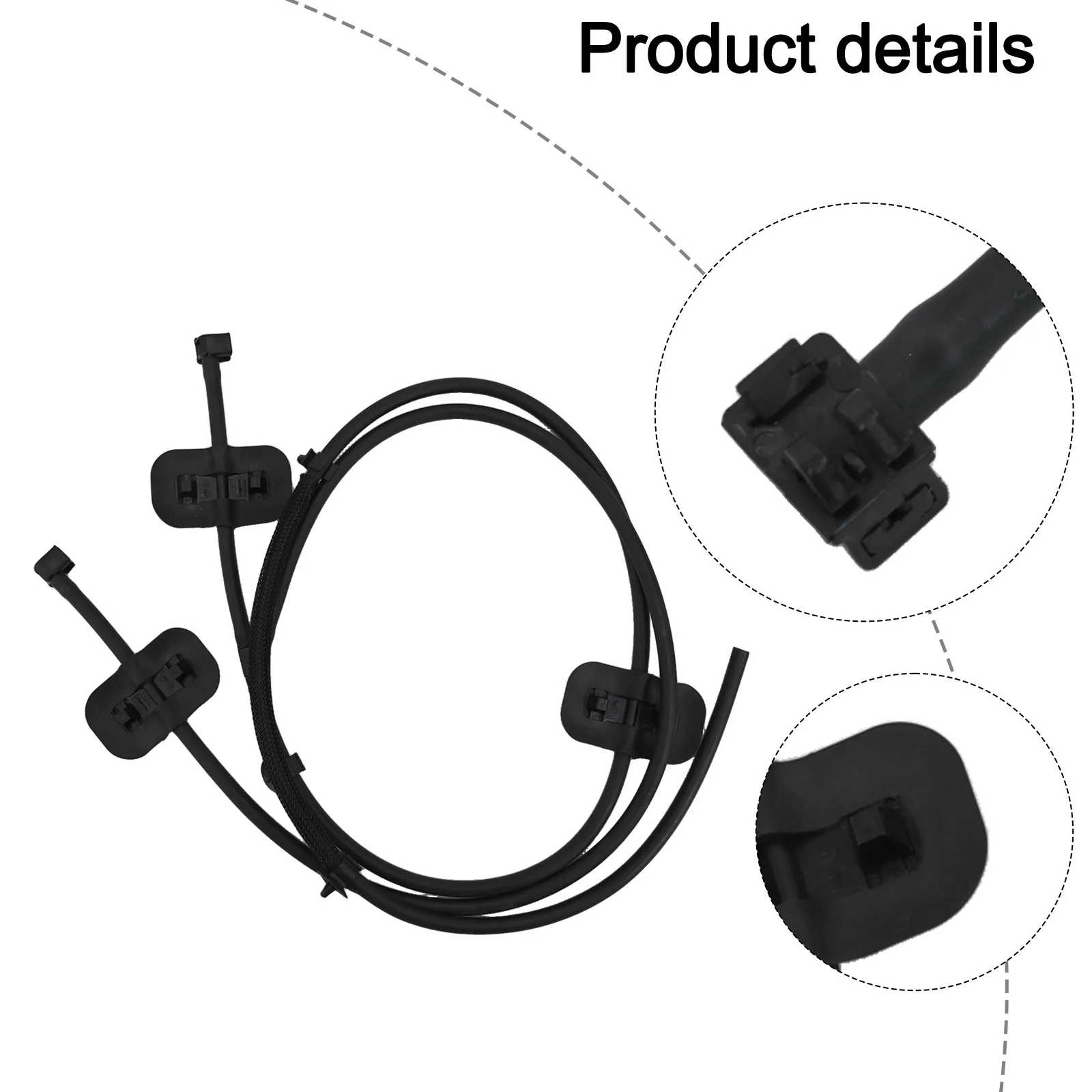 32*25*3cm Windscreen Washer Nozzle Seamless Fitting Robust Material Construction Easy DIY Installation Effective Dirt Clearance