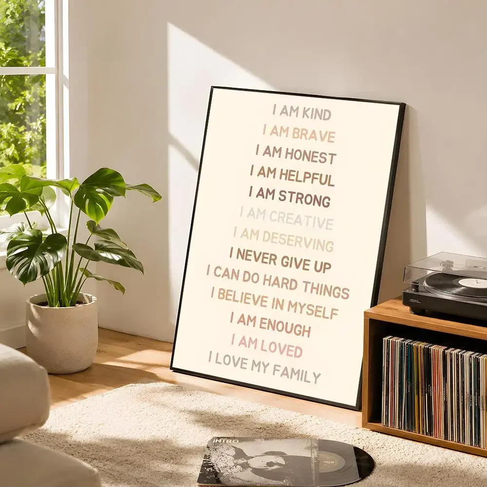 Educational And Preschool Education Learning Poster Self Adhesive Matte Wall Art Removable Home Room Decoration