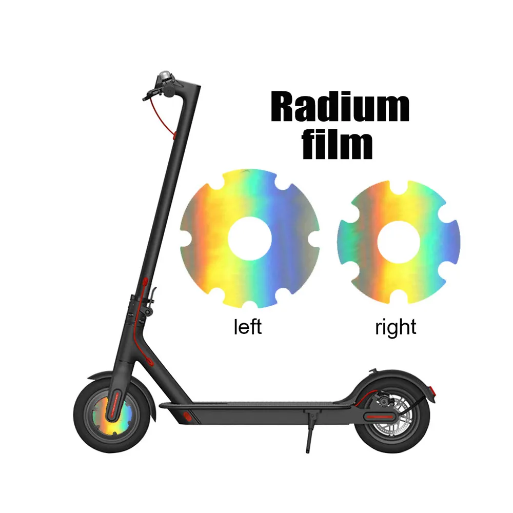 For Xiaomi/Mijia M365 1s Pro Electric Scooter Front Wheel Sticker PVC Motor Protective Cover Shell KickScooter Accessories Parts