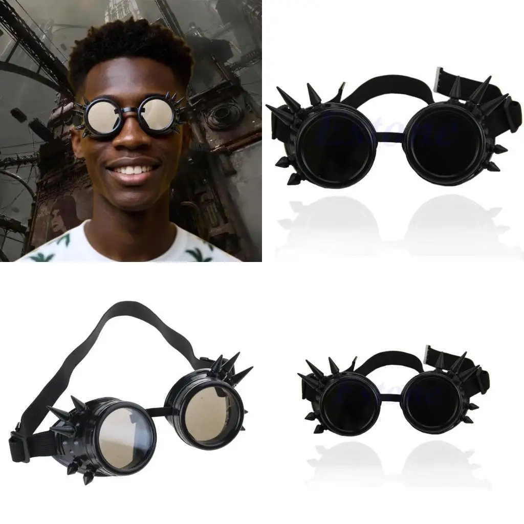 

R1WE Steampunk Goggles Glasses Anti-uv Outdoor Summer Architecture Construction Tools