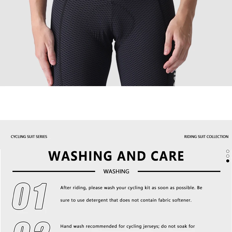 MKEW Sommer Herren Pro Radsporttrikot Atmungsaktive MTB Kurzarm-Fahrradbekleidung mit Taschen für Mountainbike und Rennrad – Detail 22