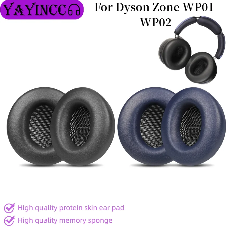 YAYINCC Ersatz Protein Haut Memory Schwamm Ohrpolster Kissen für Dyson Zone WP01 WP02 Kopfhörer Ohrenschützer Reparatur Zubehör