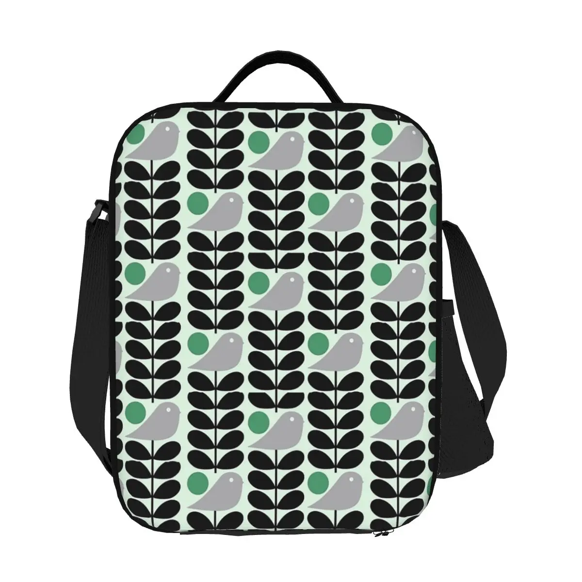 

Изготовленные на заказ термоизолированные сумки для обеда Orla Kiely Birds, женские контейнеры для обеда с цветами для работы, школы, путешествий, хранения, коробка для еды Bento