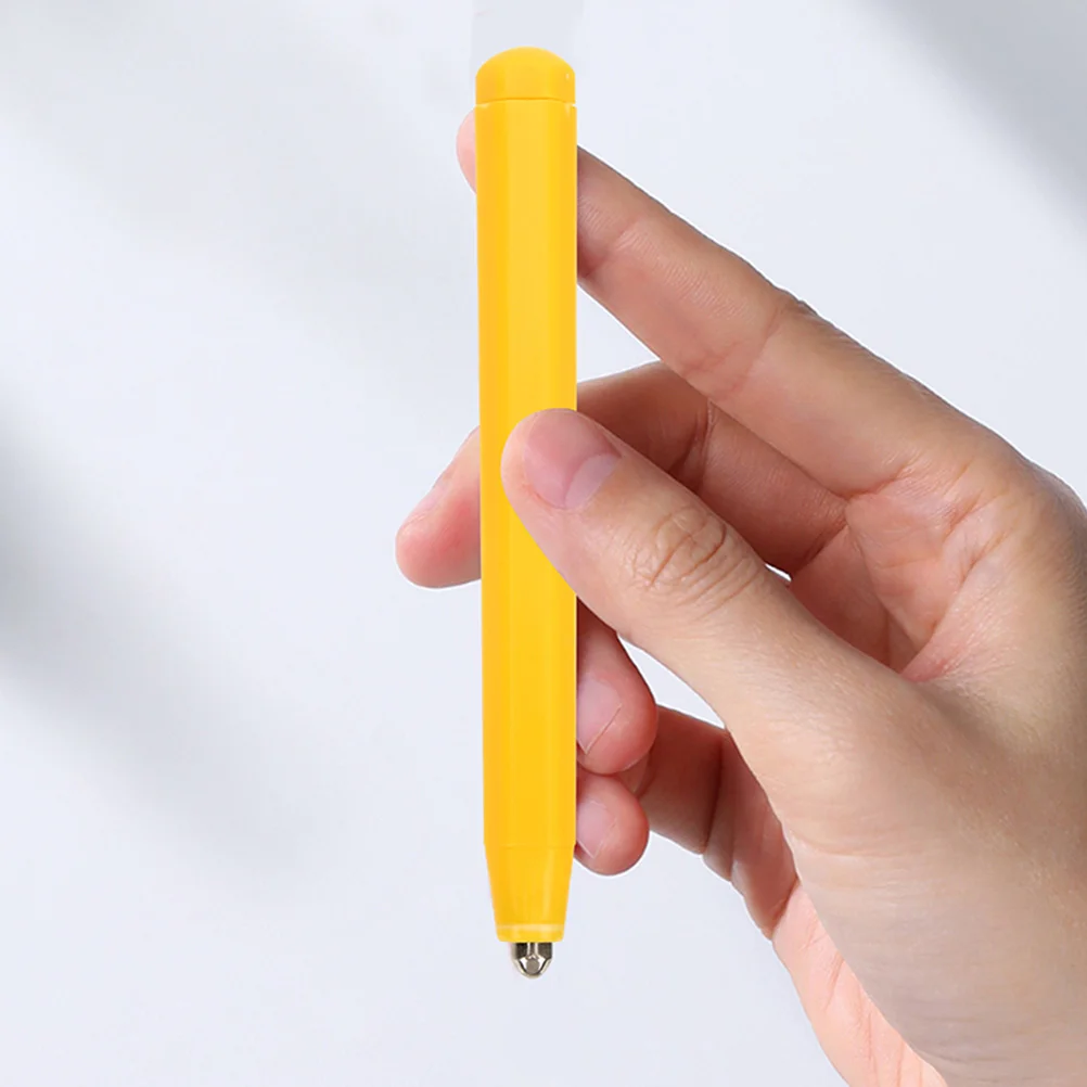 Stylet magnétique pour jeu de société à dessin pour enfant, 6 pièces, perle de peinture, portable, griffonnage, jouet, écriture, jaune, remplacement