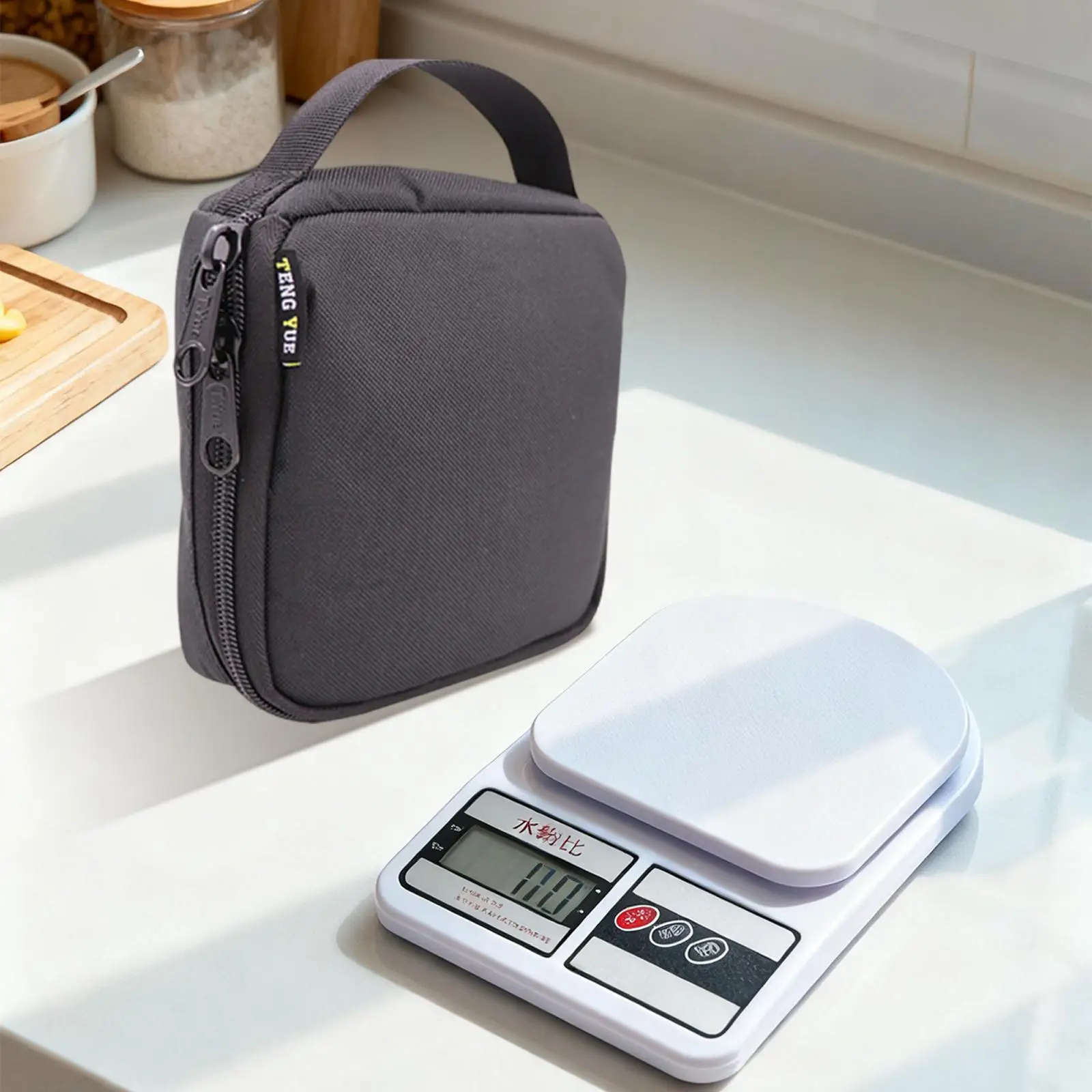 Minimalist Kitchen Scale Storage Bag Travel Carrying Case for Cold Drink Electronic Weighing Devices