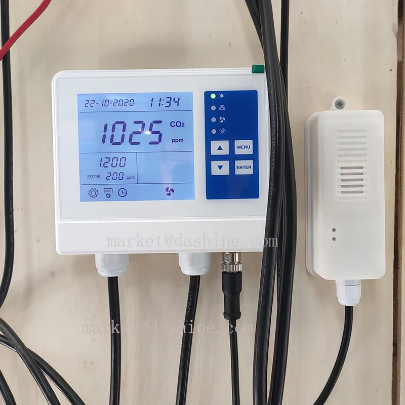 Controlador De Dióxido De Carbono Para Estufa, Sonda De Sensor, Novo, SA1600P, CO2-Temperature-RH