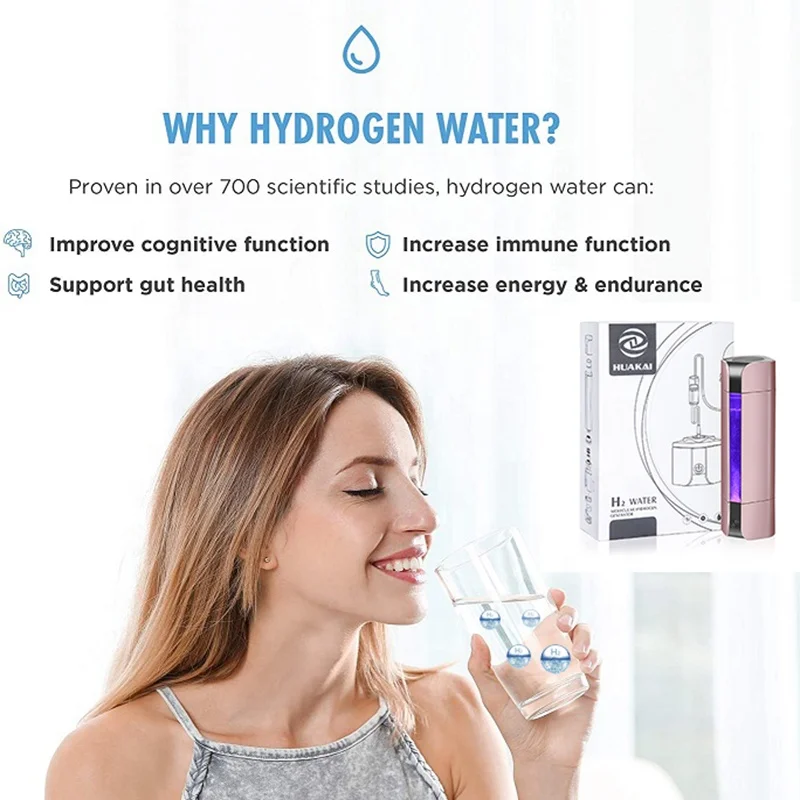 Portable Hydrogen Water Sports Bottle Hydrogen Rich Water Energy Bottle H2 Water Cup