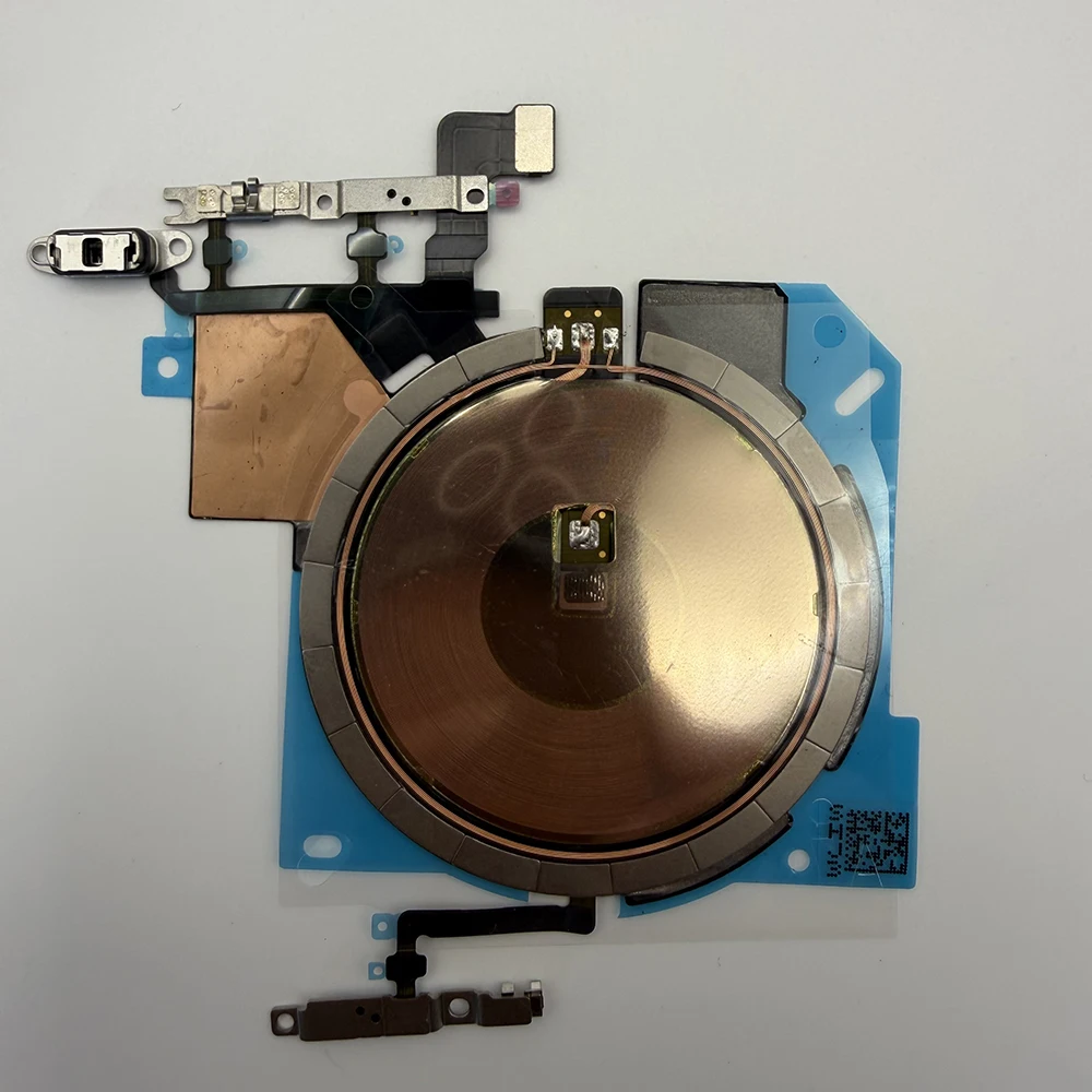 OEM Kabellose Ladespule NFC-Antenne Ersatzteil mit LED-Blitzlicht Flexkabel für iPhone 14 15 16 Plus Pro 17 Pro Max Ersatzteile