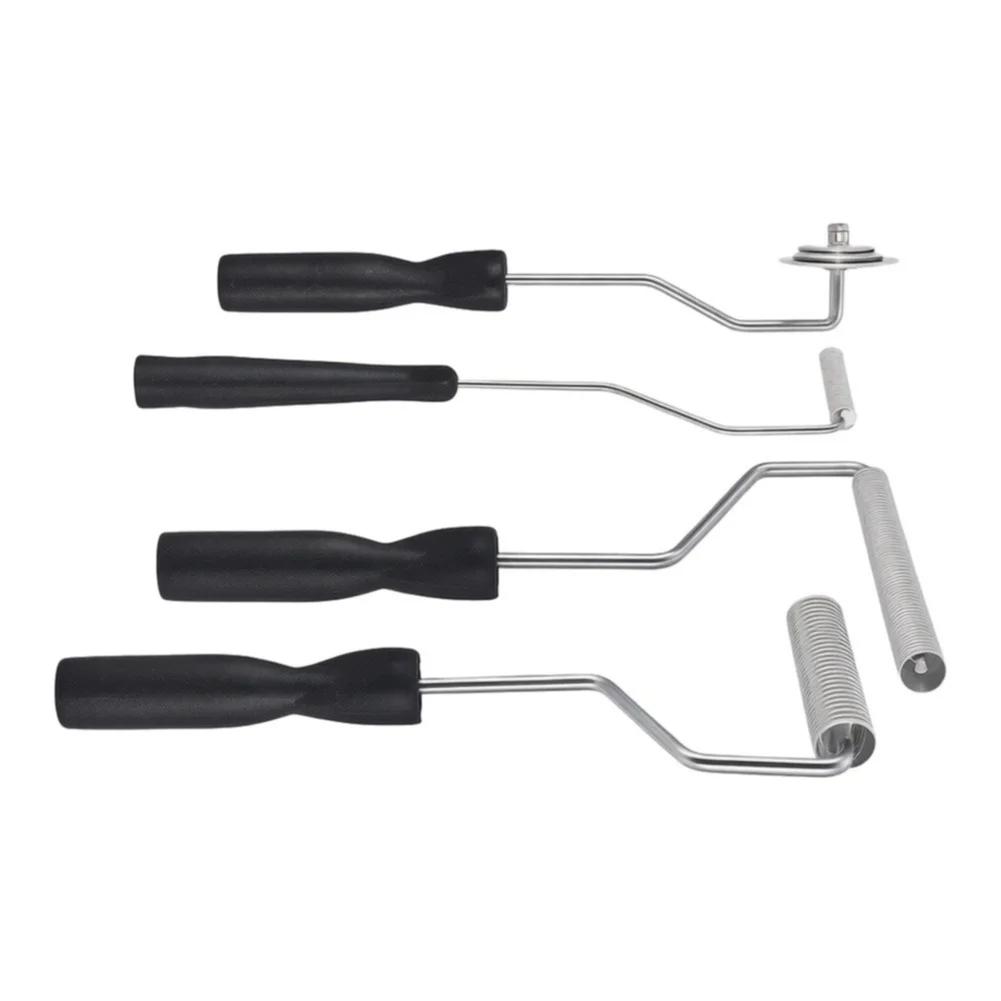 4pcs Fiberglass Laminating Roller Set Multiple Roller With Non-slip Handle For Involving Fiberglass Crafting Cast Lamination