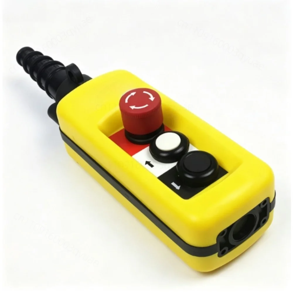 for Pendant Lift Control XAC-A2913 Waterproof Hand Button Switch with Electric Hoist Handle 2 Buttons Two Speeds