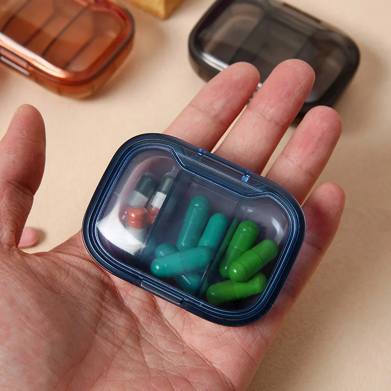 1/2 pièces Mini boîte à pilules médicales boîte de stockage de médicaments distributeur de pilules organisateur de pilules comprimé de vitamines boîte à pilules conteneur boîte Portable