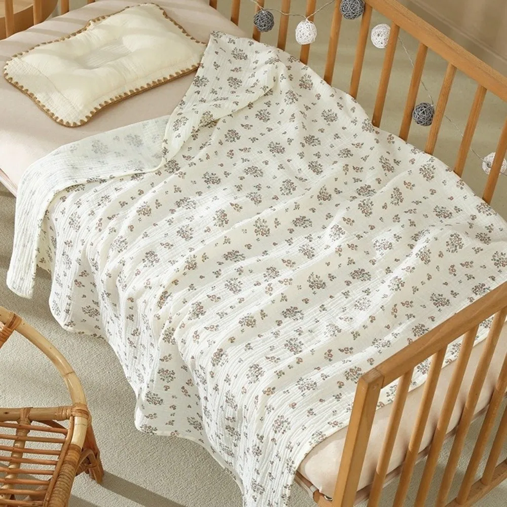 

Children Bedding Cotton Baby Blanket Gauze Soft Muslin Swaddle Infant Bath Cartoon Swaddle Blanket Girls