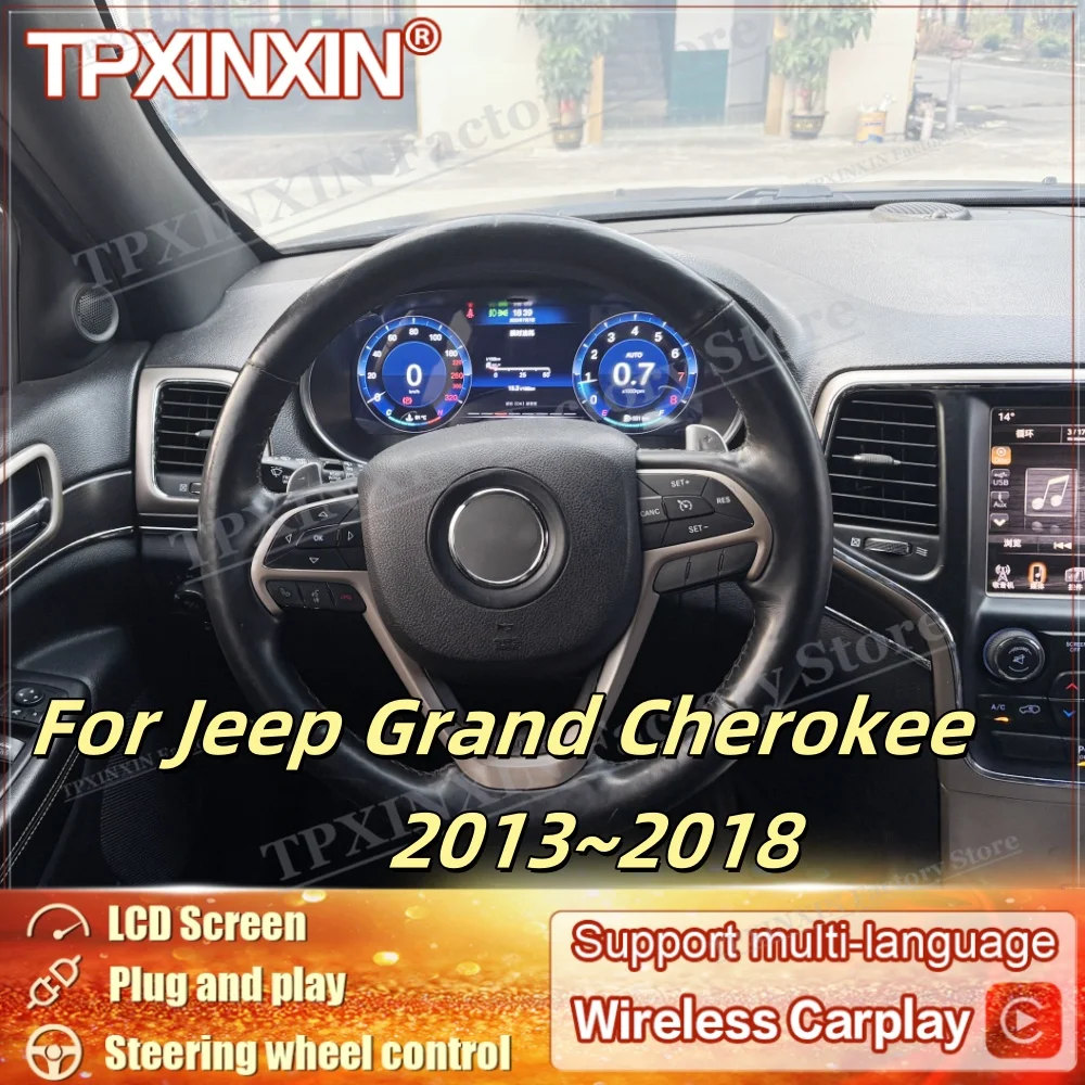 Linux Lossless installatio For Jeep Grand Cherokee 2013~2018 Dashboard Panel Speed Meters Support Carplay Delivery spot machines