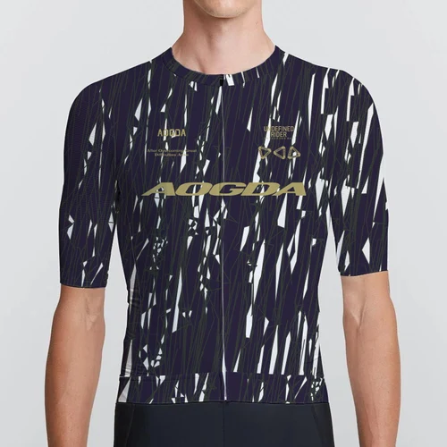 Imagen 1 del producto Aogda Performance Jersey de ciclismo ligero para hombre, Jersey de bicicleta de carreras transpirable, ropa de bicicleta profesional Aero Slim Fit