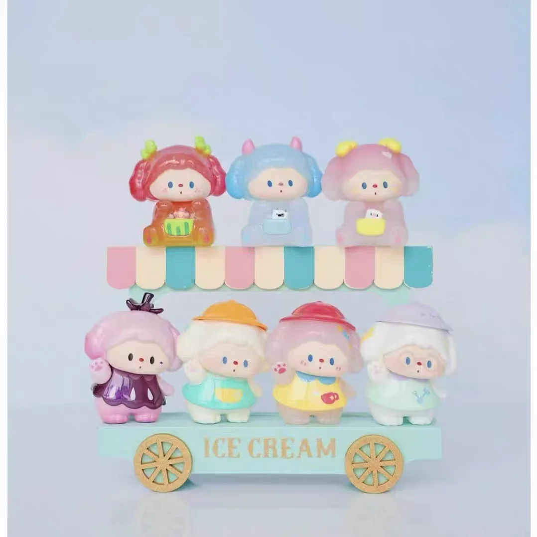 【متوفر 】 حقيقية لولو لولو الكلب مزرعة قصة سلسلة صغيرة صندوق أعمى لطيف جرو دمية سطح المكتب زخرفة فتاة هدية #4