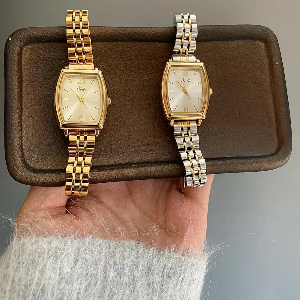 Simplicity Temperament Oval barrel shape Watch For women girl Chain watch strap watch Jewelry accessories