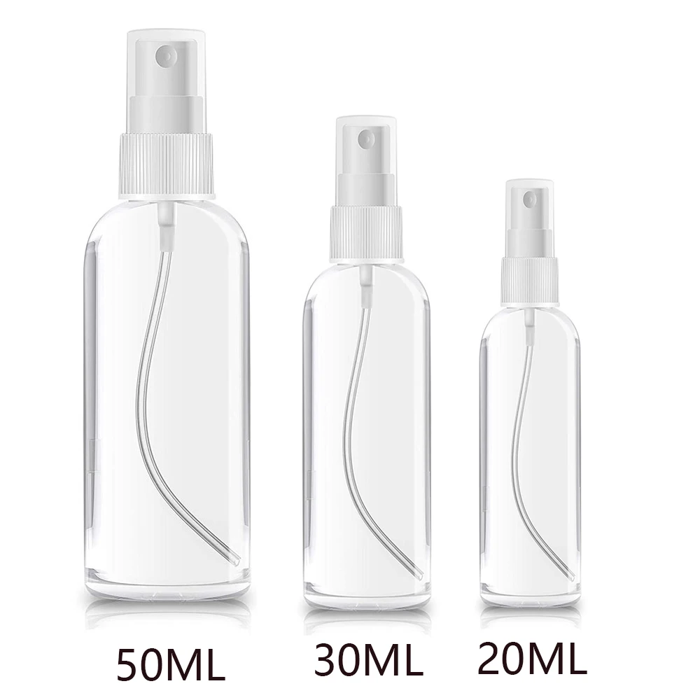 

Refillable Bottles Empty Spray Bottle Transparent Plastic Perfume Bottles Mini Cosmetic Spray Bottle Atomizer 20/30/50 ML