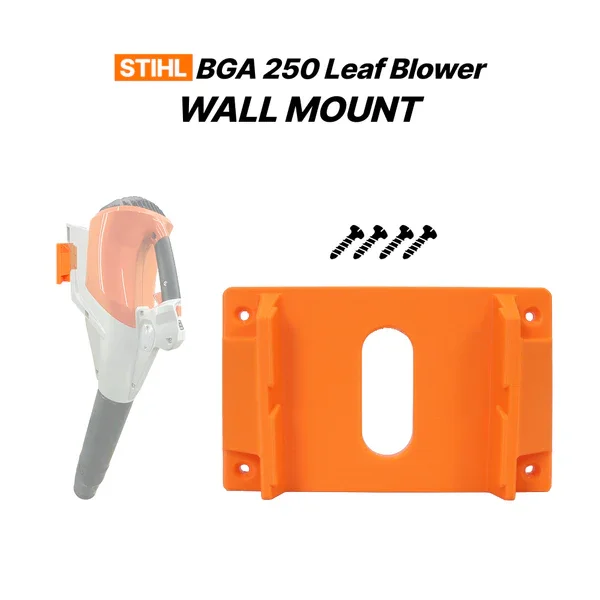 Leaf Blower Wall Mount Holder Compatible with STIHL BGA 250 Cordless Blower, Garden Power Tool Storage Bracket with Mount Screws
