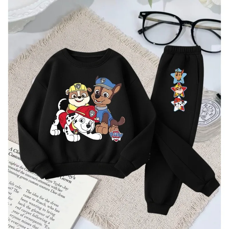2026 Herbst Neuer Stil Kinder-Freizeit-Hoodie-Sets Kinder-Sweatshirt und Jogginghose Zweiteiliger Anzug Paw Patrol Modischer Trainingsanzug – Detail 2