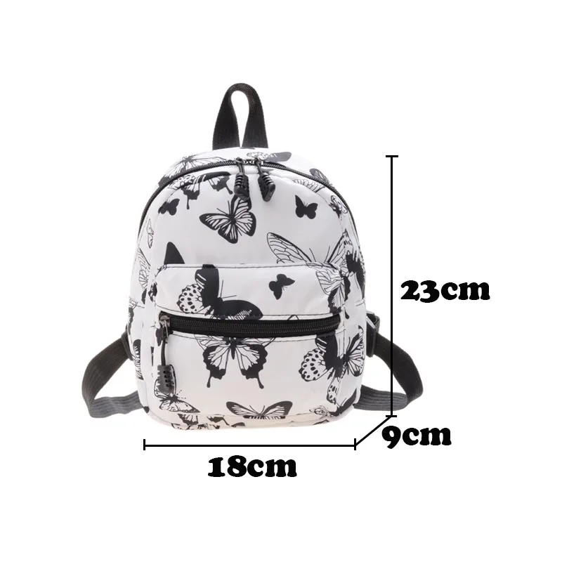 Mini Women Backpacks Trend 2022 Nylon Female Bag Animal Printing Small Feminina Backpack School Bags for Teen Girls Knapsack