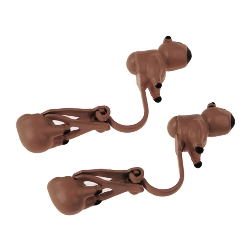 Retro Animal Earrings Stylish Capybara Ear Studs/Clips Jewelry for Party