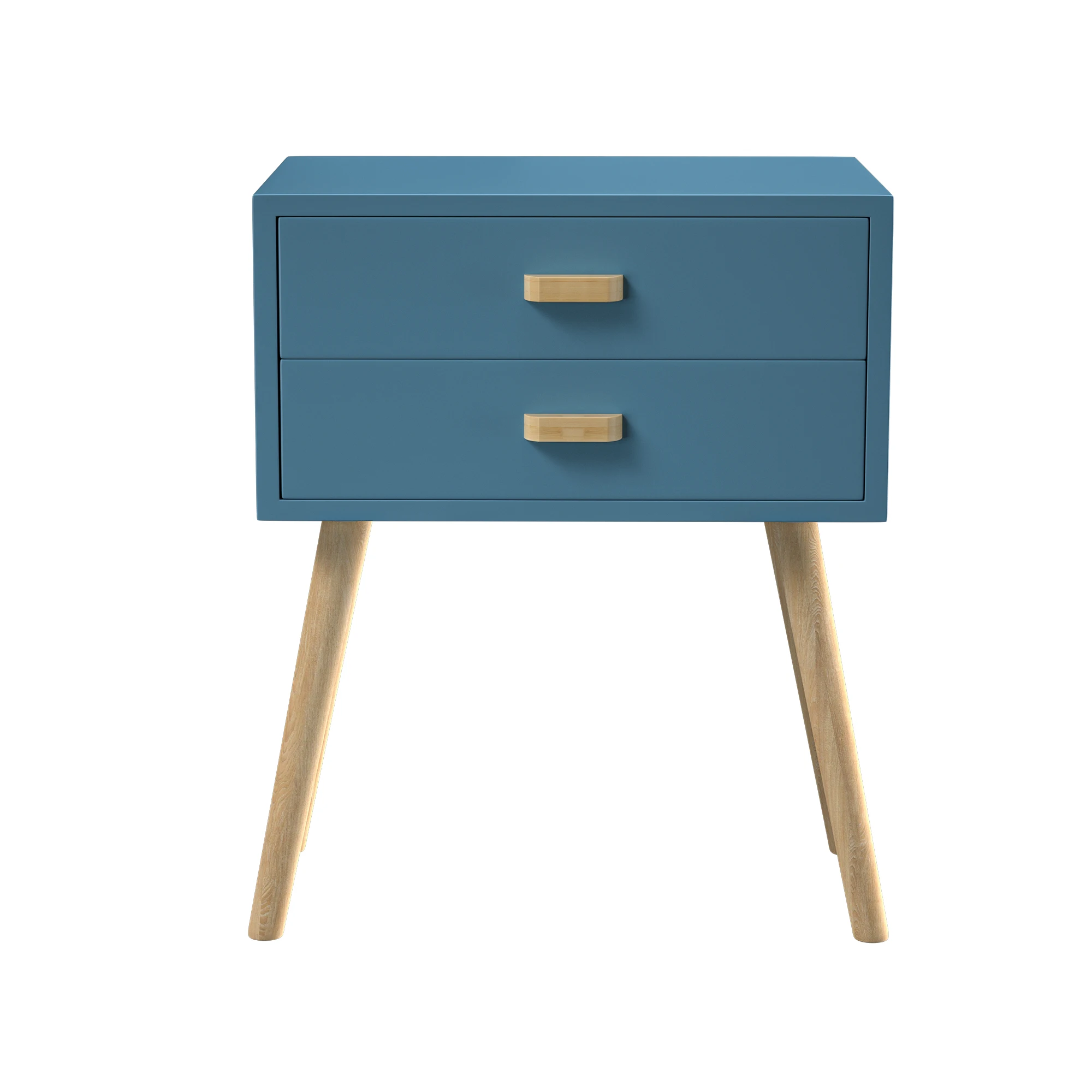 Two Colors Side Table Nightstand Bedside Table with Drawers  Suitable for Bedroom  Living Room