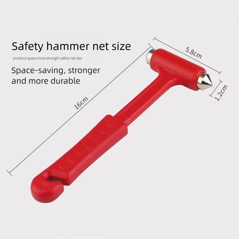 1/2PCS Car Emergency Hammer Window Breaker with Belt Cutter Car Safety Rescue Tool JJJYB01