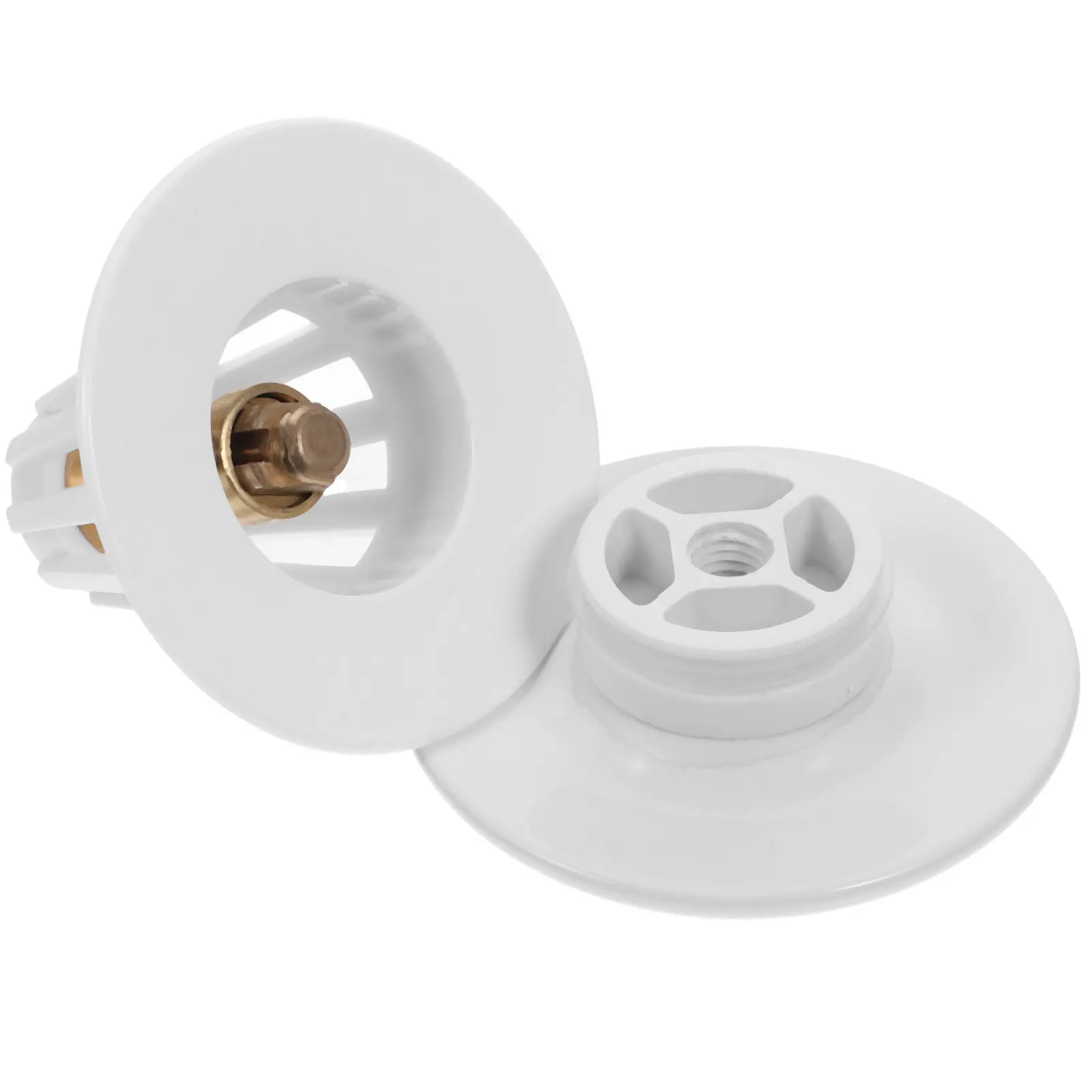 

Ceramic Bounce Core Drain Plug Push Type Water Drainage Sink Stopper Anti-Backflow Hair Strainer Filter for Bathroom Sink