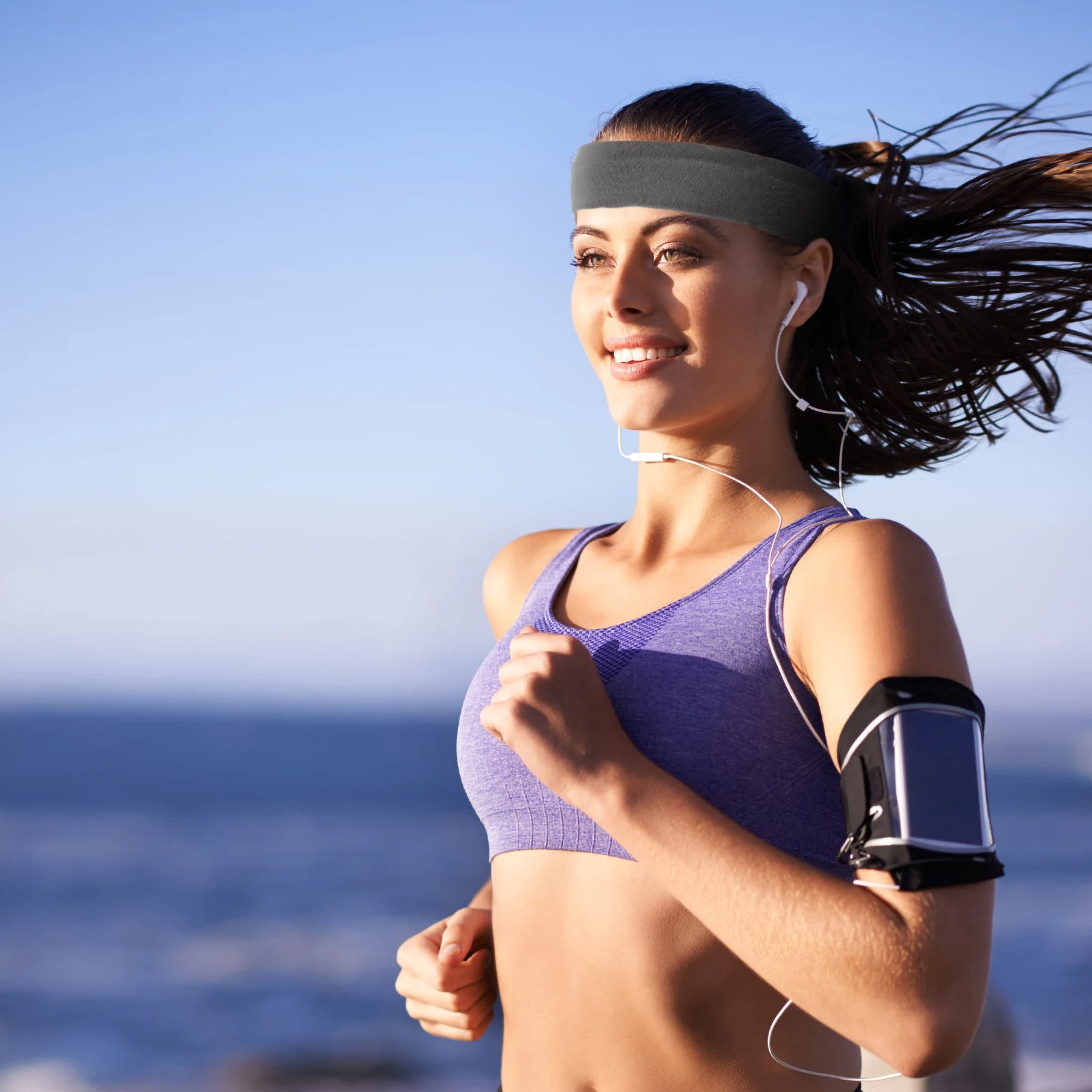 

6Pcs Elastic Sports Headband Breathable Sweat Absorbing Workout Yoga Headwrap for Fitness Running Gym Elastic Headband