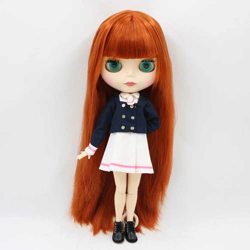 

ICY DBS Blyth Кукла Красновато-коричневые волосы Яркая кожа Глянцевое лицо Матовое лицо 30 см BJD Кукла Девушка Фестивальный подарок Подарок на день рождения