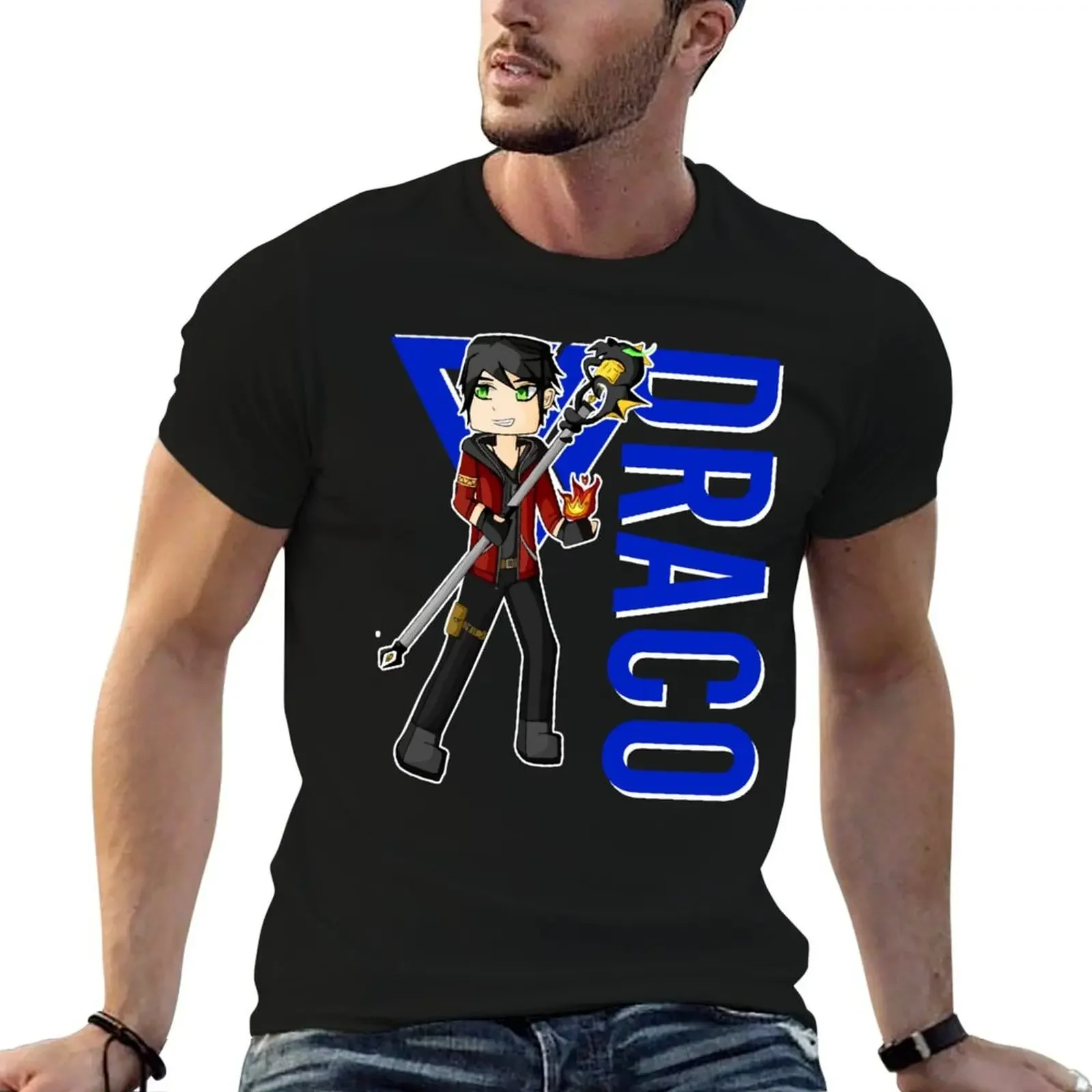 Draco Itsfunneh Funneh Krew Dog gamer fan art 2022 T-Shirt blanks anime tshirt funny t shirts men