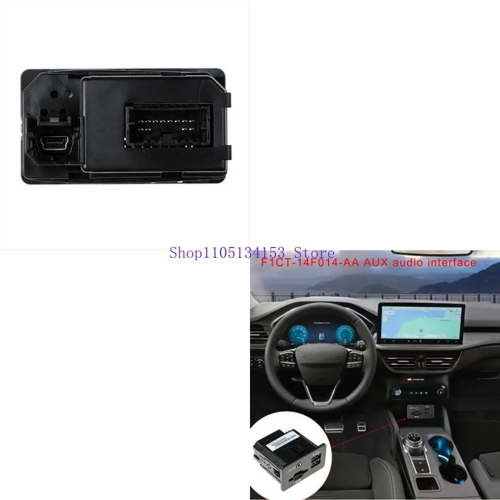 

HG89 заменить F1T-14F014-AA F1CT14F014AA Player USB Socket для транзитного интерфейса AUX USB-порт с кардами для чтения карты