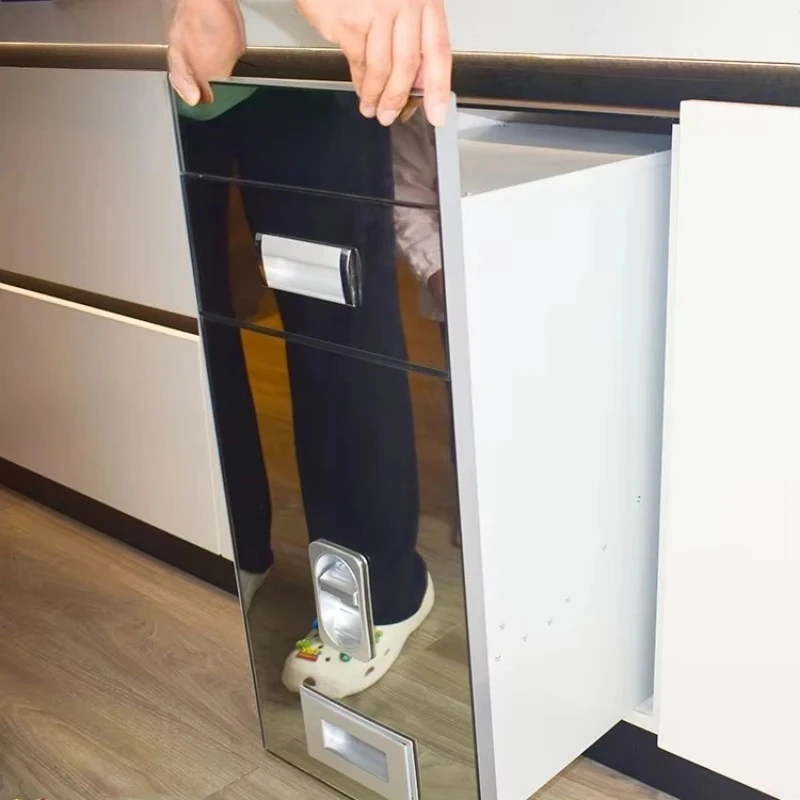 20KG rice storage container box kitchen cabinet rice distributor rice bucket for kitchen cabinet