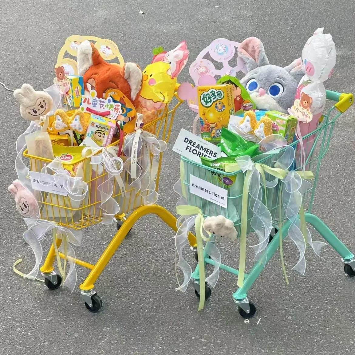 子供の日のおやつショッピングカートベビーユニバーサルホイールカートクリエイティブギフトパッケージング子供用ポータブル収納オーガナイザー