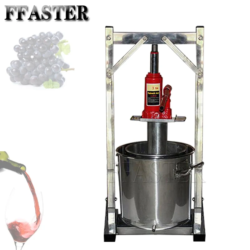 Capacity Commercial Fruit Juice Cold Press Juicing Machine Stainless Steel With Jack Manual Grape Pulp Juicer Machine